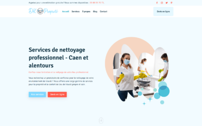 Nouveau site internet pour DK Propreté.fr