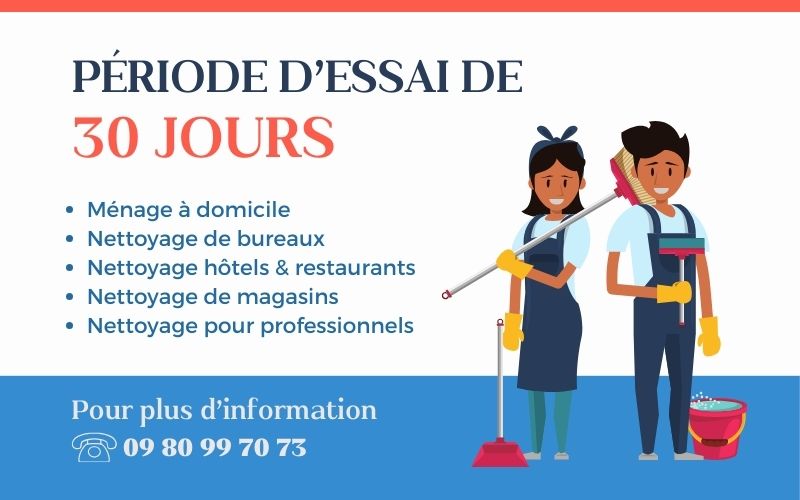 Offre d'essai gratuit de 30 jours - DK Propreté